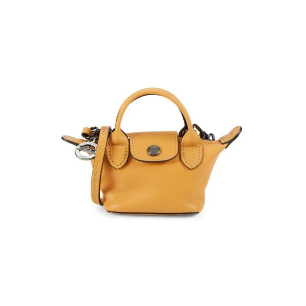 Longchamp Mini Leather Top Handle Bag